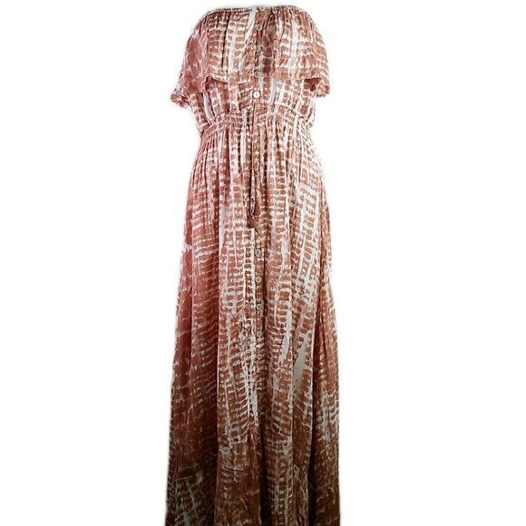Sofia Vergara- Strapless Flowy Maxi Dress - Size Small - Picture 1 of 6